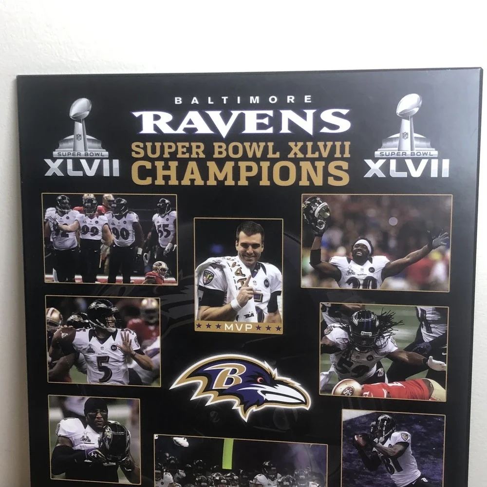 Baltimore Ravens Super Bowl 47 Championship Picture Plaque